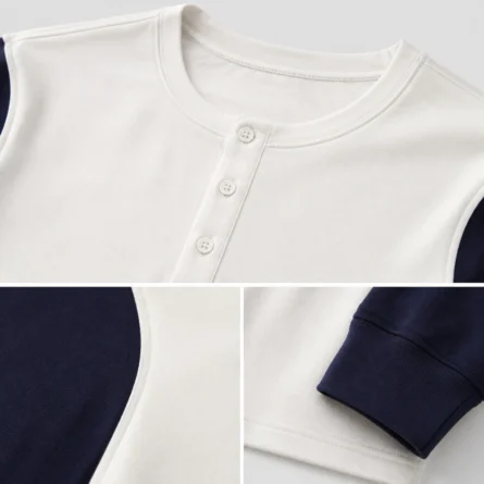 Custom Men Long-Sleeve Henley Shirt - Image 4
