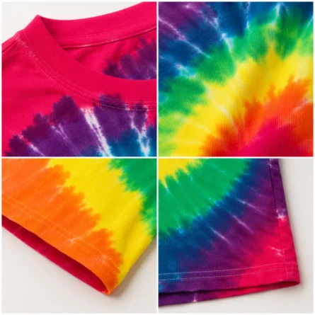 Custom Rainbow Spiral Tie-Dye Oversized T-Shirt - Image 3