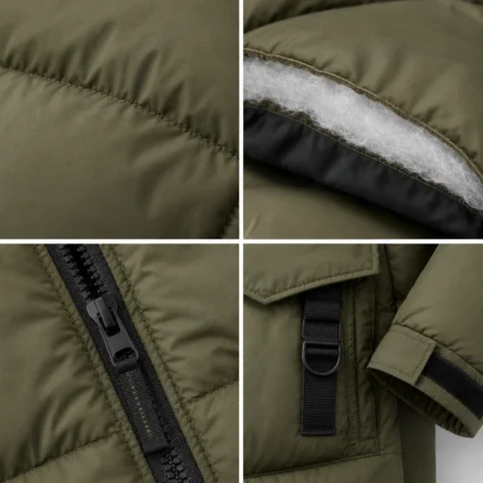 Longline Hooded Utility Puffer Jacket - Image 5