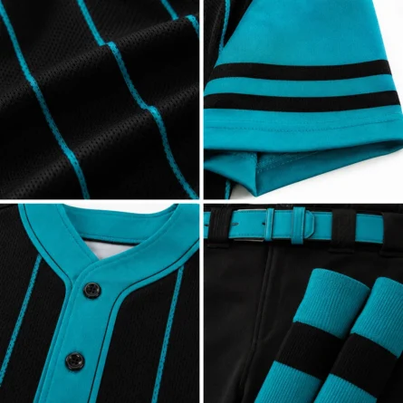 custom pinstripe baseball uniform set - Image 5