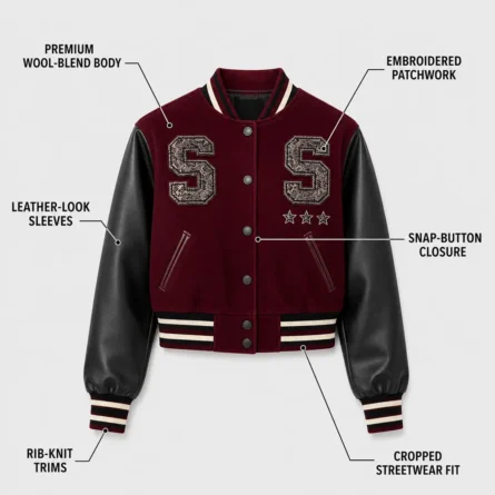 Women Varsity Jacket - Image 4