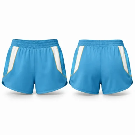 Custom Women Sky Split-Hem Running Shorts