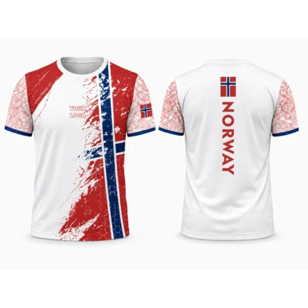 Custom Norway Sublimation Sports T-Shirt