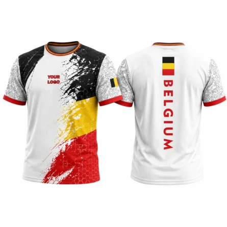Custom Belgium Sublimation Sports T-Shirt