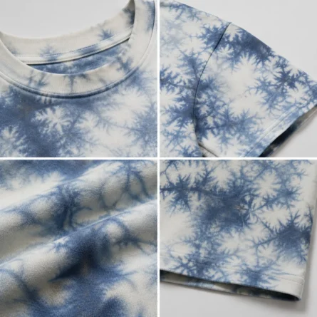 Custom Blue Ice Tie-Dye Oversized T-Shirt - Image 2