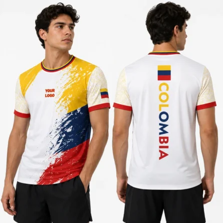 Custom Colombia Sublimation Sports T-Shirt - Image 4