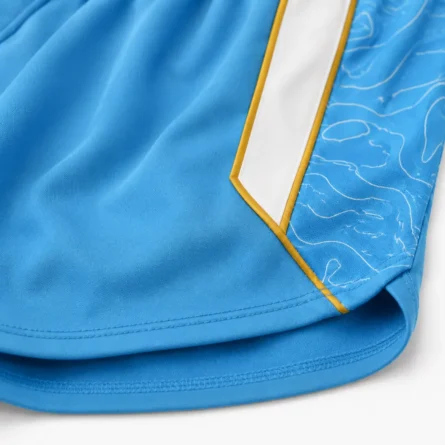 Custom Women Sky Split-Hem Running Shorts - Image 3