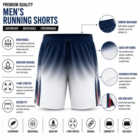 Custom Sublimated Running Shorts - Image 4