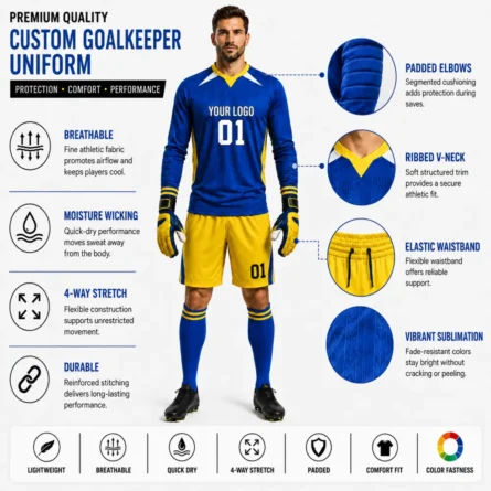 Custom Goalkeeper Uniform Sett. - Image 2