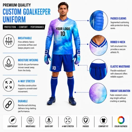 Custom Padded Goalkeeper Uniform Set - Image 2