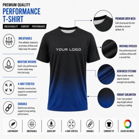 Custom Gradient Running Jersey - Image 2