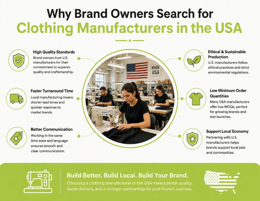 Why Brand Owners Search for Clothing Manufacturers in the USA