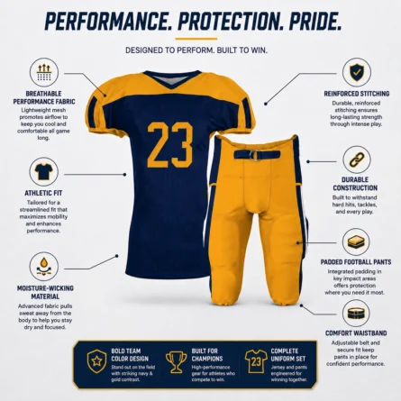 Custom American Football Uniform Set - Image 3