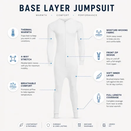 Men Full-Zip Base Layer Jumpsuit - Image 3