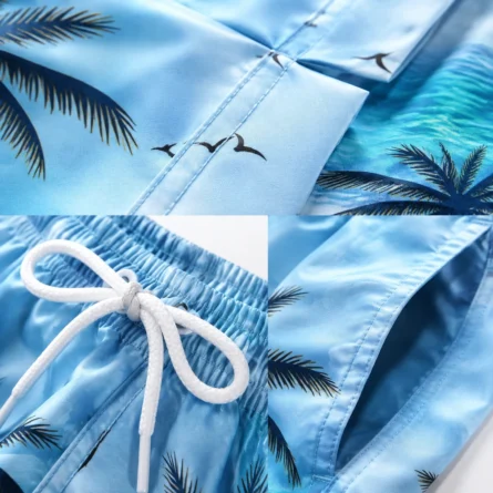 Custom Men Print Beach Shorts - Image 2