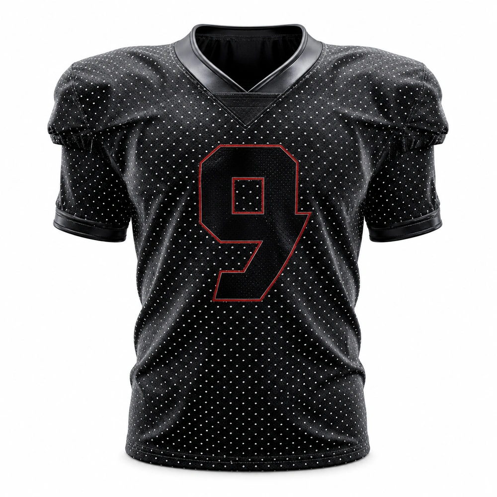 Custom American football Dotted Mesh jersey