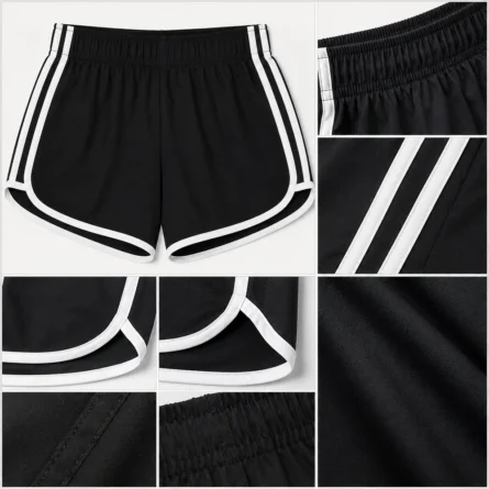 Custom Women Side Stripe Soccer Short - Image 2