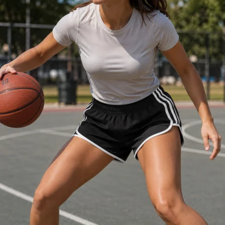 Custom Women Side Stripe Soccer Short - Image 3