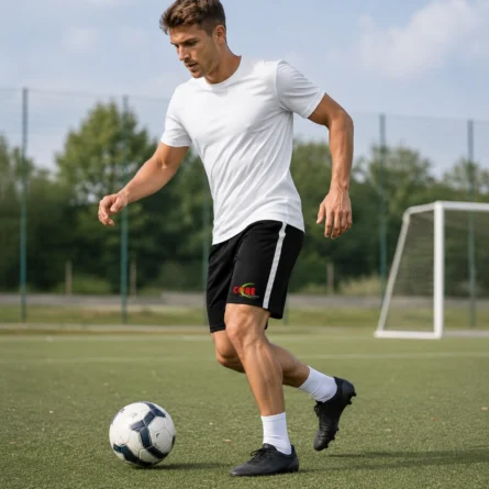 Custom Side Stripe Soccer Short - Image 4