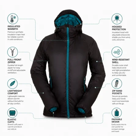 Custom Women Insulated Midlayer Jacket - Image 4
