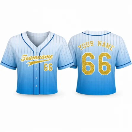 Custom Cropped Baseball Jersey - Image 1