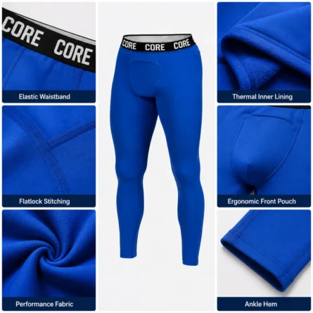 Custom Men Thermal Compression Leggings - Image 4