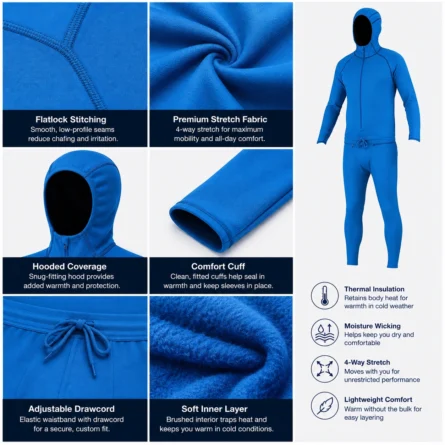 Custom Men Thermal Base Layer Jumpsuit - Image 2