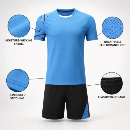 Custom Men Tennis Performance Uniform Set - Image 5
