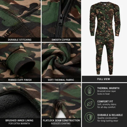 Men Camouflage Base Layer Jumpsuit - Image 3