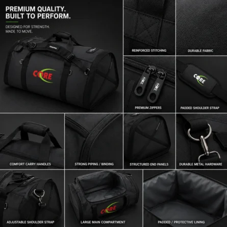 Custom Multi-Purpose Sports & Travel Duffel Bag - Image 2