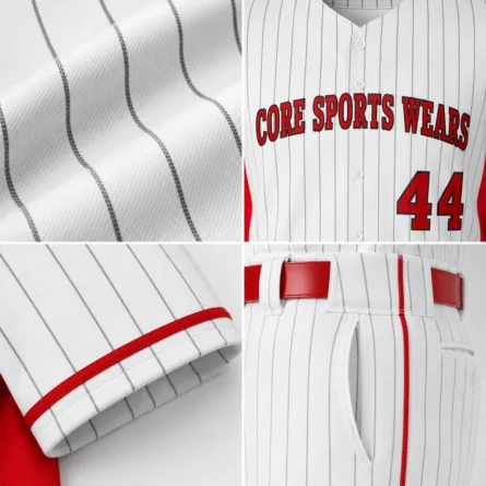 Custom Classic stripe Baseball Uniform Set - Image 5