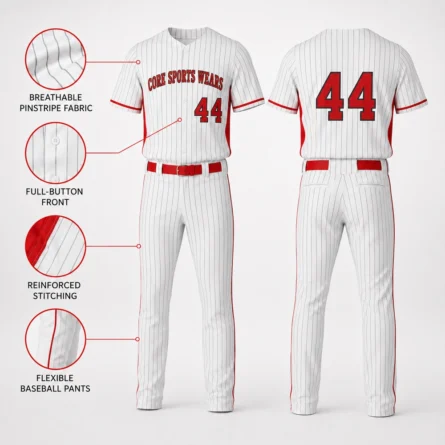 Custom Classic stripe Baseball Uniform Set - Image 2
