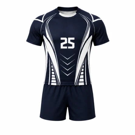 Custom Dark Navy Rugby Uniform Set - Image 1