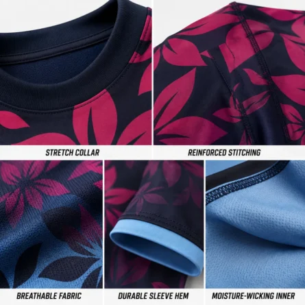 Custom Floral Rugby Jersey - Image 2