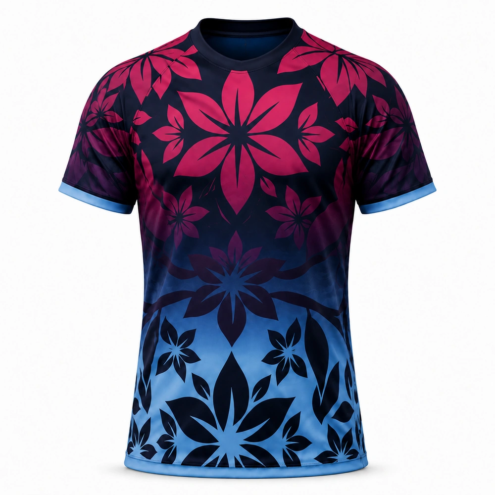 Custom Floral Rugby Jersey