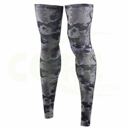Custom Gray Camo Calf Compression Sleeves - Image 1