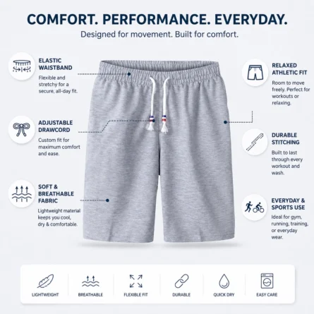 Custom Grey Performance Soccer Short - Image 2