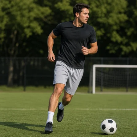 Custom Grey Performance Soccer Short - Image 4