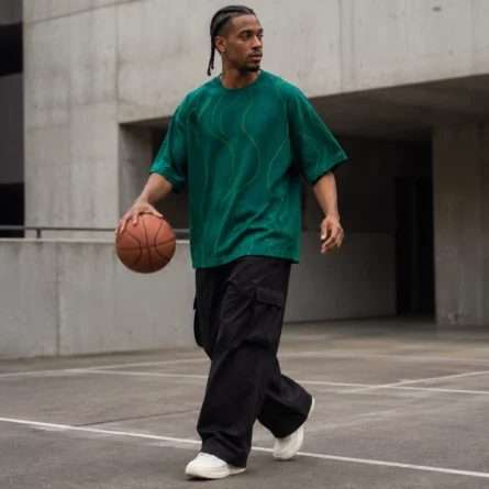Custom Mesh Oversized Performance T-Shirt - Image 4