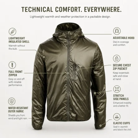 Custom Lightweight Insulated Midlayer Jacket - Image 3