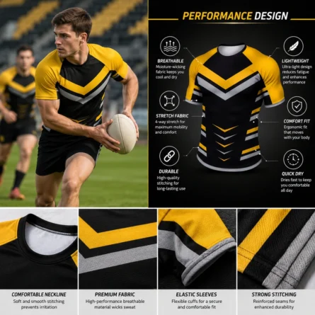 Custom Sublimated Rugby Jersey - Image 2