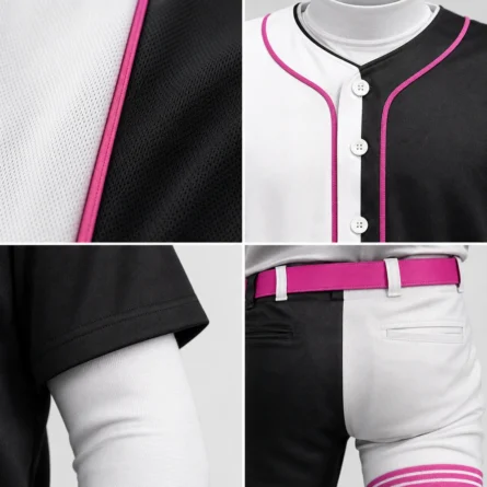 Custom Split Color Baseball Uniform Set - Image 2