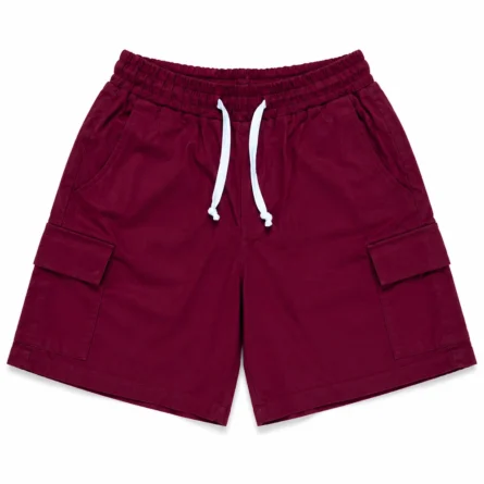 Premium Maroon Utility Cargo Shorts - Image 4
