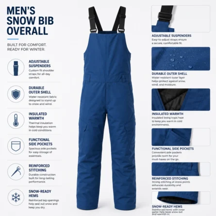 Custom Men Snow Bib - Image 3