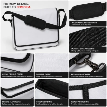 Custom Sports Messenger Bag - Image 2