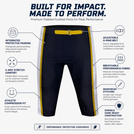 American Football Side Stripes Pants - Image 4
