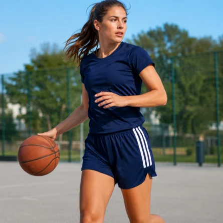 Custom Women Side Stripe Soccer Short - Image 4