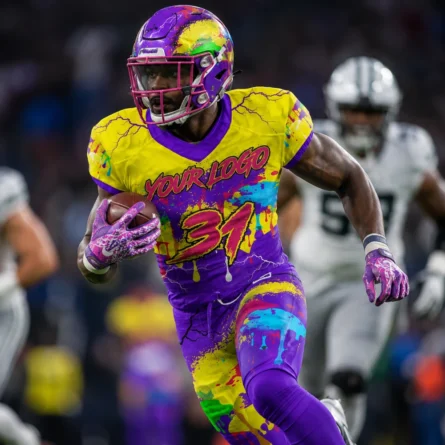Custom Camo American Football Uniform Set - Image 3