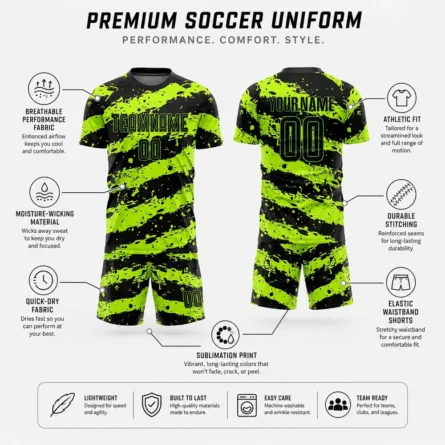 Custom Sublimated Soccer Uniform Set - Image 3