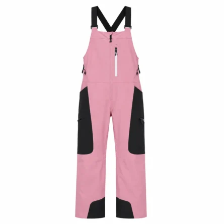 Custom Women Pink Snow Bib